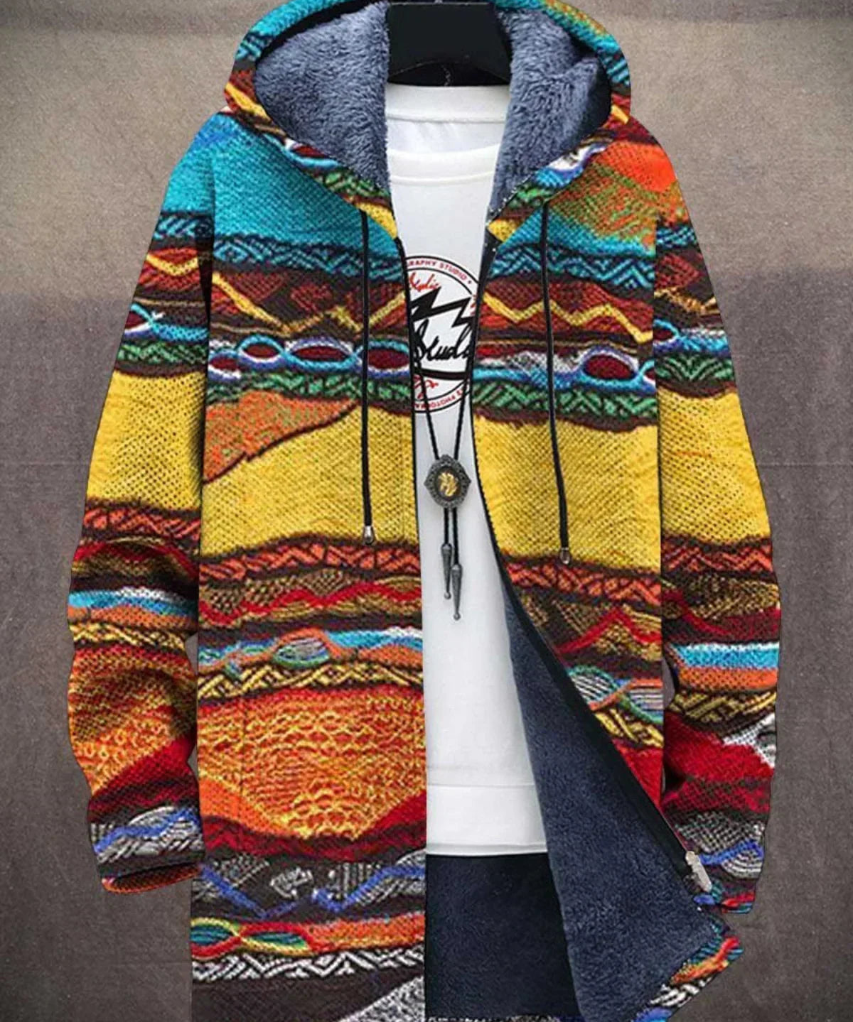 Pola - Cardigan de Luxo Inspirado na Arte