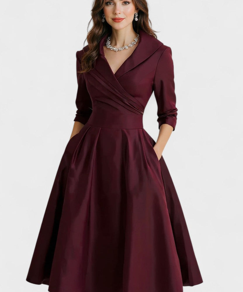 Ceryn | Vestido Midi de Cetim
