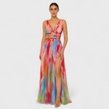 Elva™ | Elegante vestido de noite multicolorido