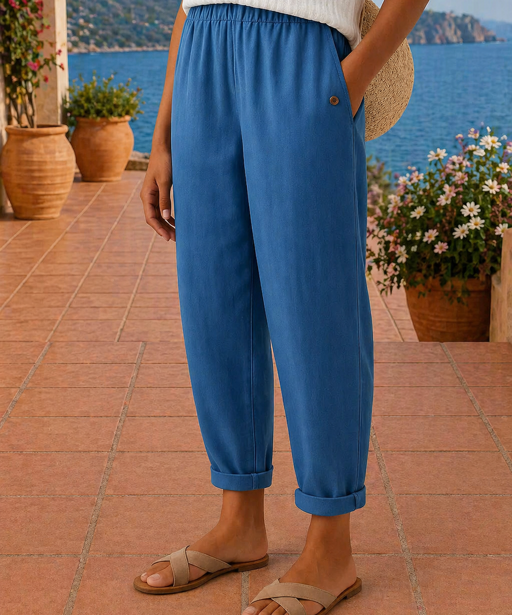 Maja | Calças de Linho Fresco