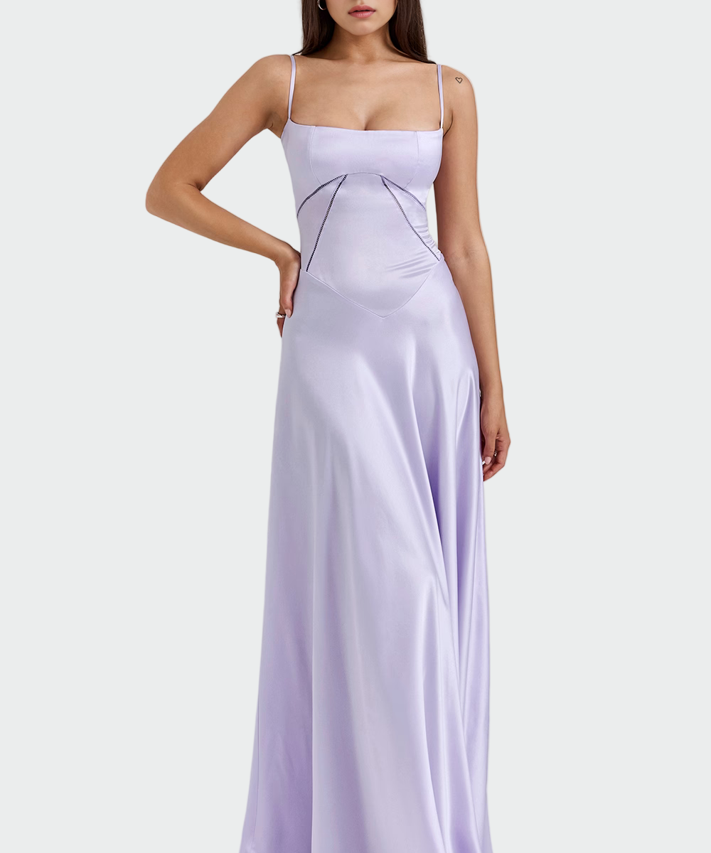 Vítězslava – Vestido de Satim Feminino