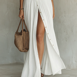 Vestido Maxi de Linho Branco