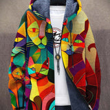 Laura - Cardigan Luxuoso Inspirado na Arte