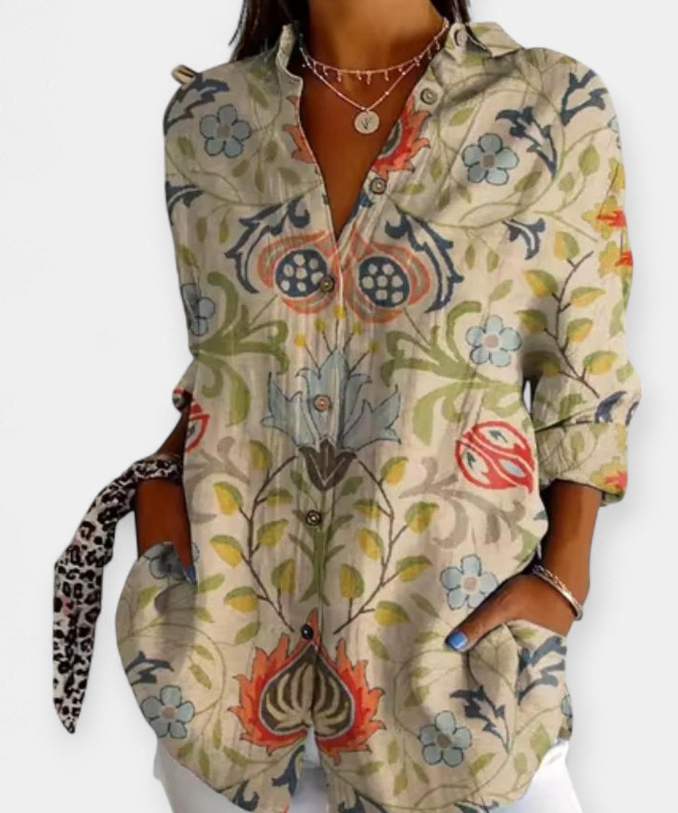 Frida | Camisa com Estampa Floral