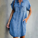 Helen™ | Vestido camisa com botões