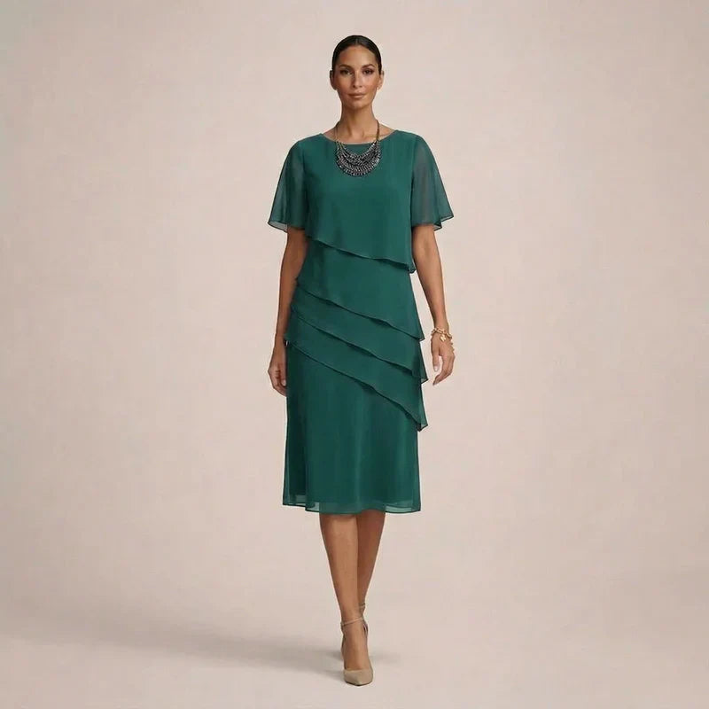 MARA | Vestido Elegante com Rendas e Conforto Lisonjeiro