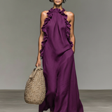 Margarida - Vestido Maxi Sem Mangas em Linho