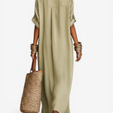 Oria - Vestido Camiseiro Midi