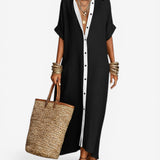 Oria - Vestido Camiseiro Midi