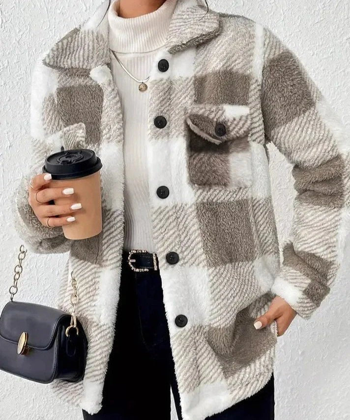Gitte | Casaco de fleece estiloso