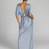 Vestido Golden Hour - Azul Gelo