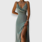 Pearl | Vestido Maxi Sofisticado com Fenda
