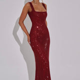 Elara | Vestido Maxi buddel check nog