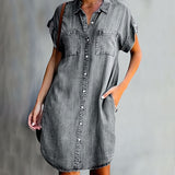 Helen™ | Vestido camisa com botões