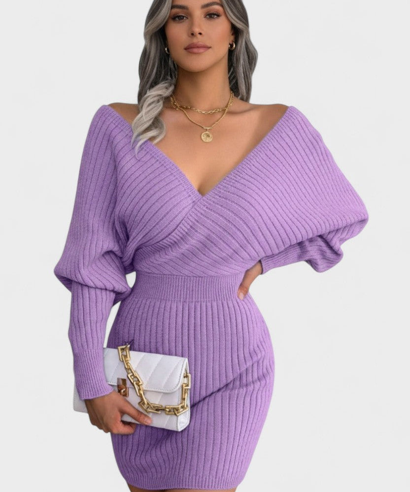 Klara™ | Vestido Elegante de Envelope com Decote em V