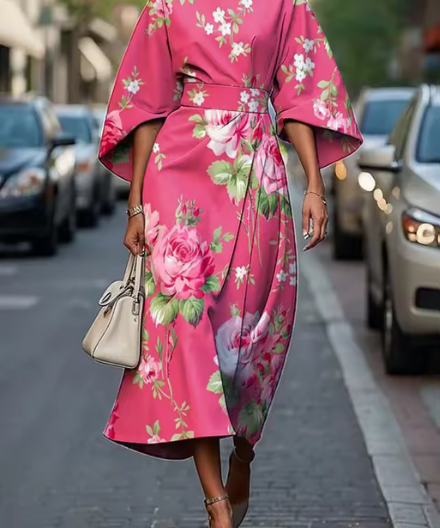 Filomena - Vestido Floral Elegante