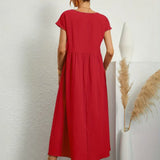 HEIKE | VESTIDO MIDI FLUIDO DE ELEGÂNCIA ATEMPORAL