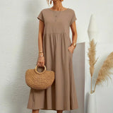 HEIKE | VESTIDO MIDI FLUIDO DE ELEGÂNCIA ATEMPORAL