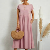 HEIKE | VESTIDO MIDI FLUIDO DE ELEGÂNCIA ATEMPORAL