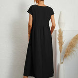 HEIKE | VESTIDO MIDI FLUIDO DE ELEGÂNCIA ATEMPORAL