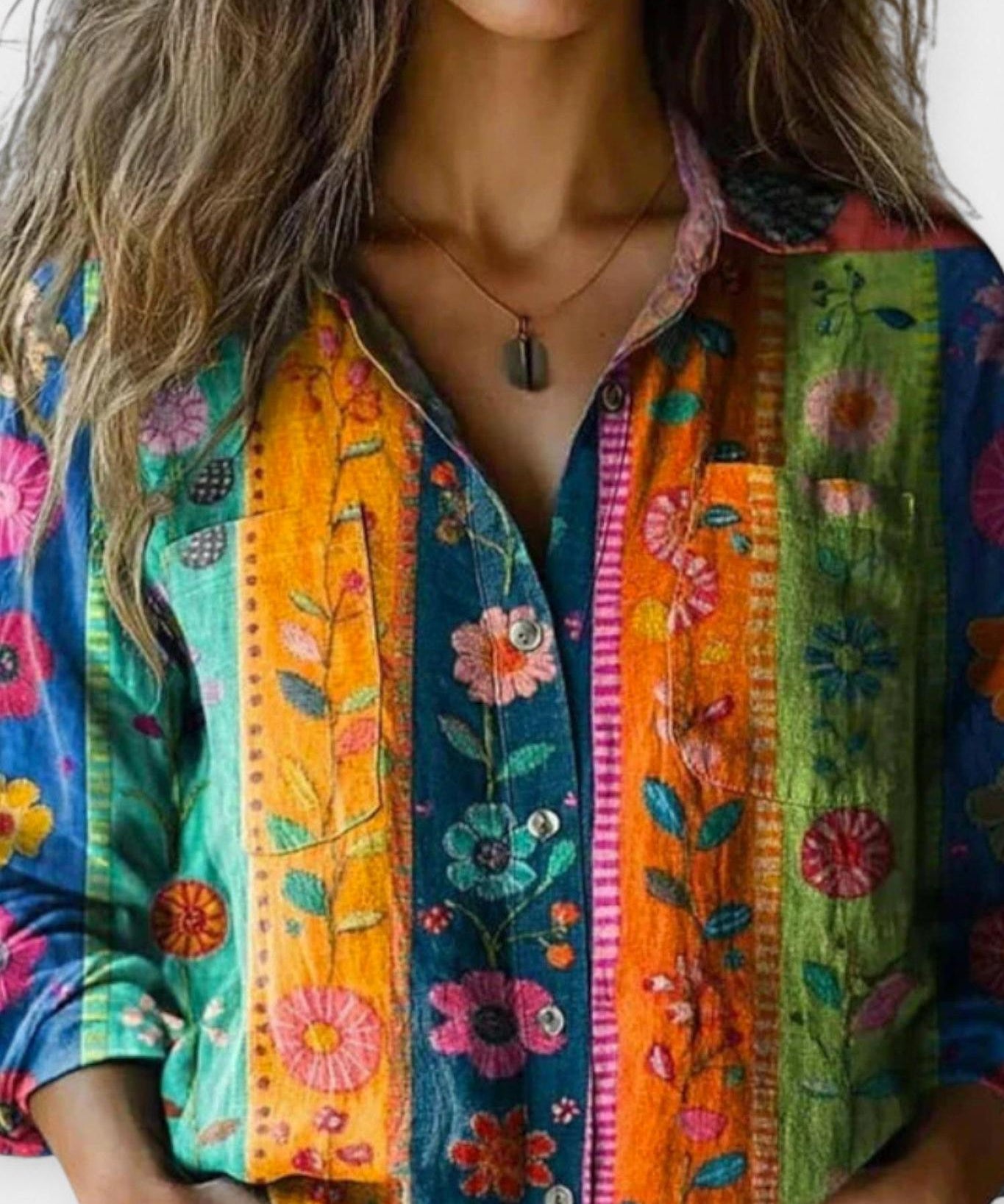 Mille | Blusa vintage com padrão