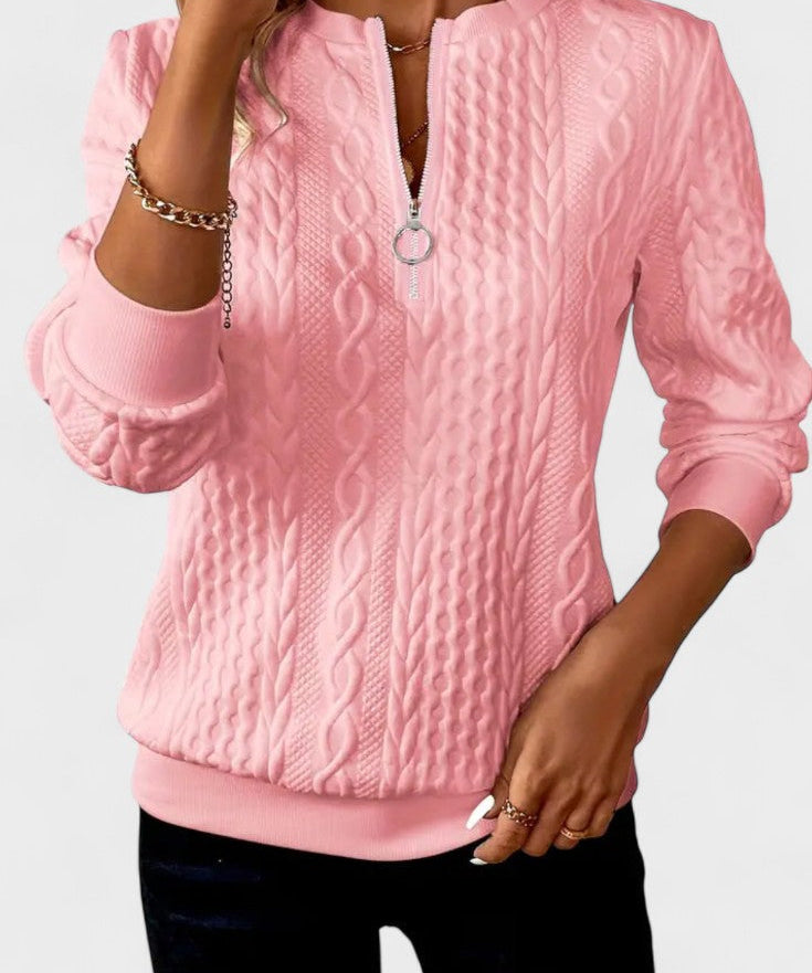 Nela™ | Sweatshirt com fecho para mulheres