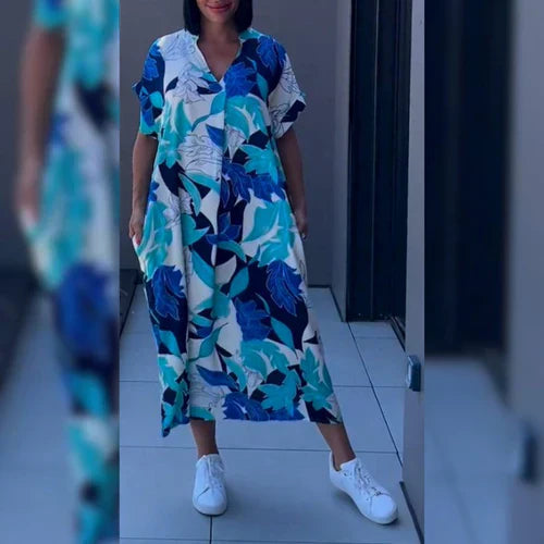Mia™ | Vestido de verão com estampado vibrante