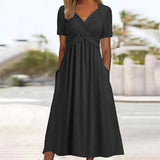 ISADORA | VESTIDO MIDI A-LINHA ELEGANTE