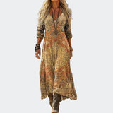 Bea - Vestido Vintage Manga Comprida