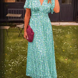 Élina – Vestido longo fluido com flores