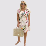 Ellie™ | Vestido em camadas com estampa floral
