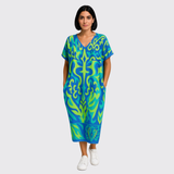 Mia™ | Vestido de verão com estampado vibrante