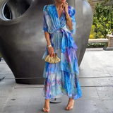 Cassia – Vestido elegante em chiffon