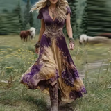 Giulia™ | Vestido boho longo com estampado floral