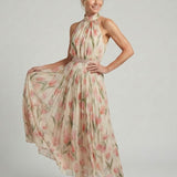 Aurelle | Vestido Midi Floral com Alças