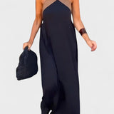 Regina | Vestido Leve Preto de Verão