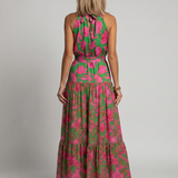 Catarina - Vestido Midi com Decote Drapado