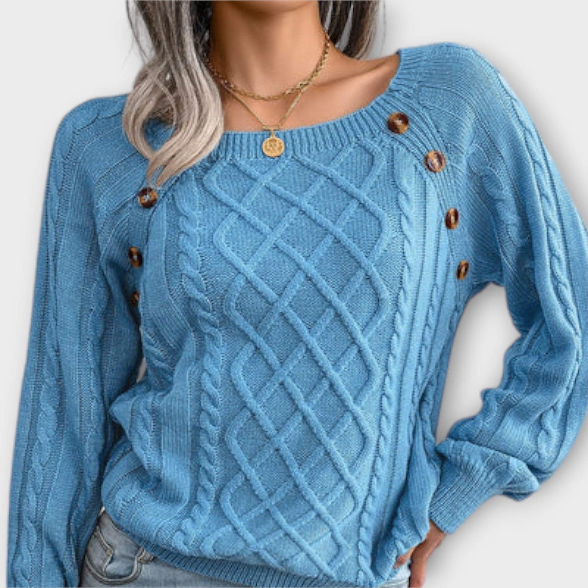 Malia - Pullover Tricotado com Botões