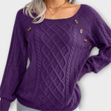 Malia - Pullover Tricotado com Botões