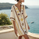 Vera - Elegante e Confortável Vestido de Praia para Dias de Verão
