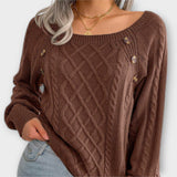 Malia - Pullover Tricotado com Botões