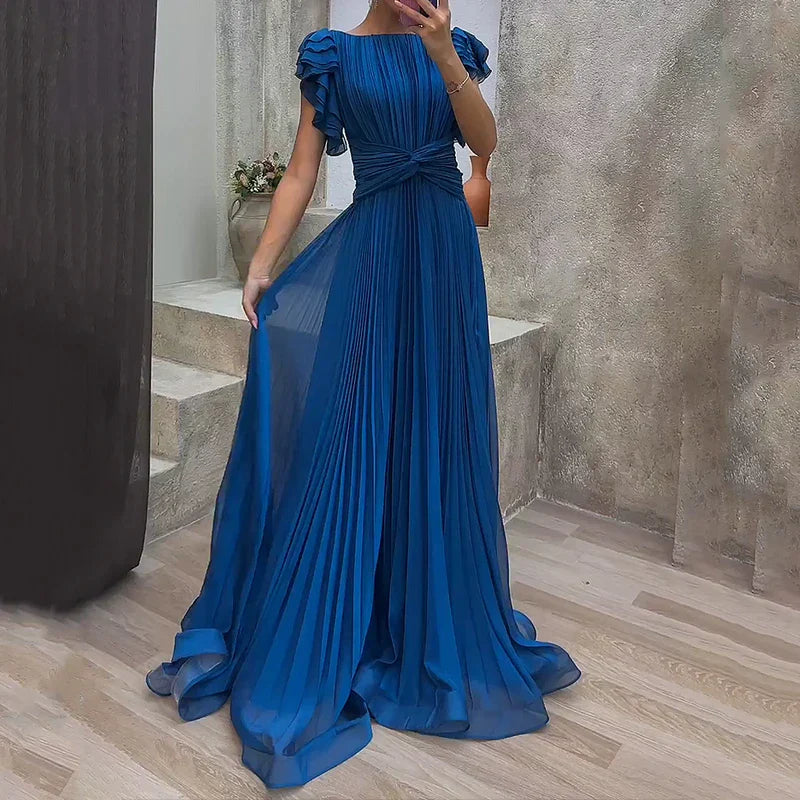 Maud™ | Vestido de Noite Plissado