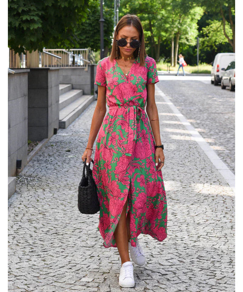 Sabrina™ | Vestido elegante com decote em V modelador