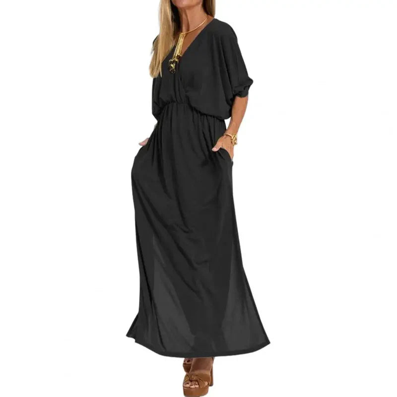 ISABELLA | Vestido longo fluido com estilo único para qualquer ocasião