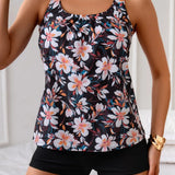 Mariana | Conjunto Tankini Flor da Noite
