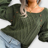 Malia - Pullover Tricotado com Botões