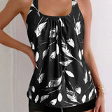 Mariana | Conjunto Tankini Flor da Noite