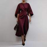 KATARZYNA | VESTIDO MAXI COM MANGAS DE KIMONO