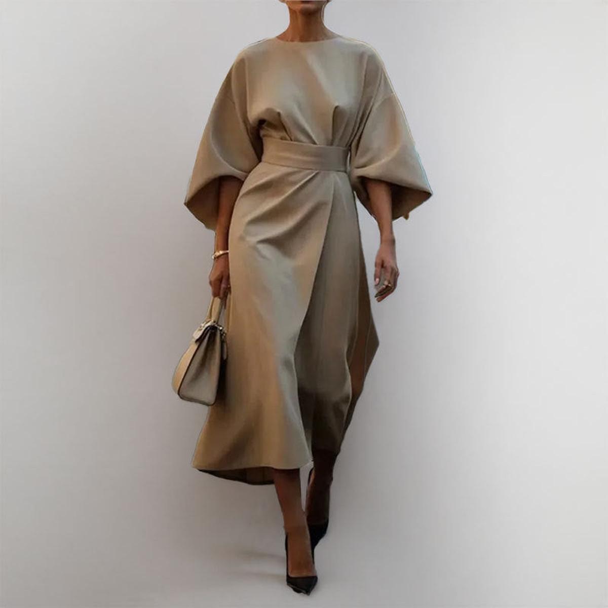KATARZYNA | VESTIDO MAXI COM MANGAS DE KIMONO