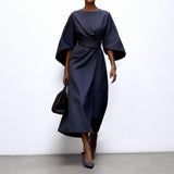 KATARZYNA | VESTIDO MAXI COM MANGAS DE KIMONO